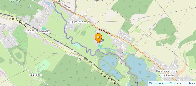 localisation de l'entreprise SCM INFIRMIERES D'OUST MAREST  OUST-MAREST