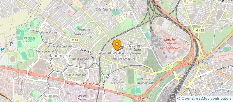 localisation de l'entreprise SCM INFIRMIERES ET INFIRMIERS LIBERAUX à STRASBOURG
