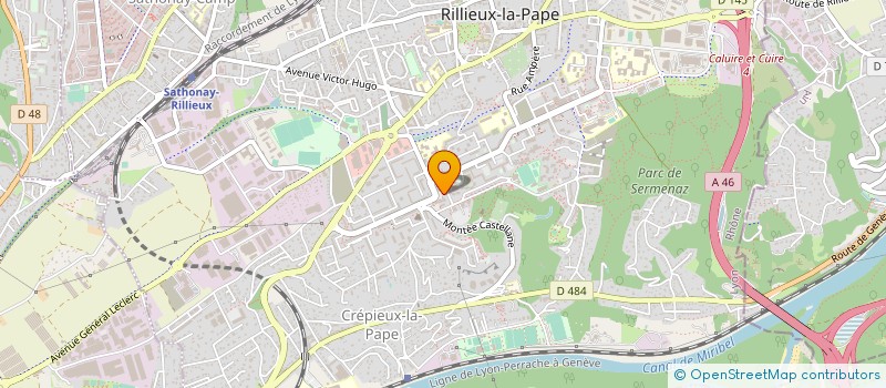 localisation de l'entreprise SCM INFIRMIERES SERVICE  RILLIEUX-LA-PAPE