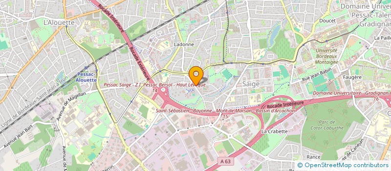 localisation de l'entreprise SCM INFIRMIERS DU PONTET  PESSAC