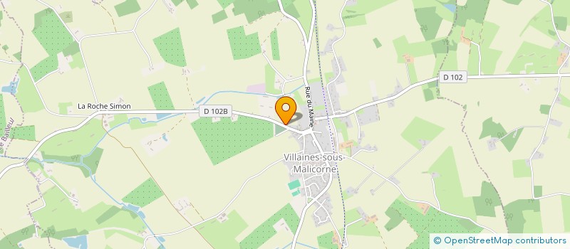 localisation de l'entreprise SCM INFIRMIERS UNICORNES SANTE  VILLAINES-SOUS-MALICORNE