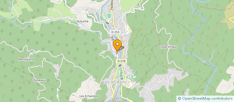localisation de l'entreprise SCM INFIRMIERS VALS à VALS-LES-BAINS