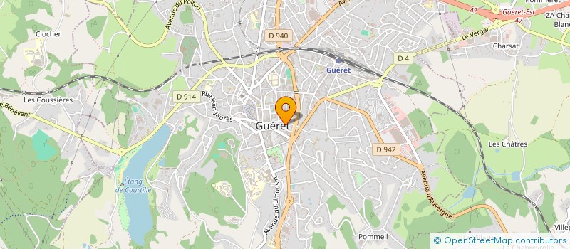 localisation de l'entreprise SCM INFOMEDICA à GUERET