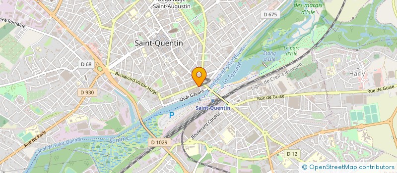 localisation de l'entreprise SCM INS'TEMPS YOGA & PILATES à SAINT-QUENTIN