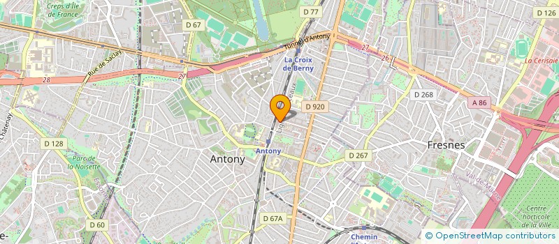 localisation de l'entreprise SCM INSTITUT MULTICENTRIQUE DE L'EPAULE 92 à ANTONY