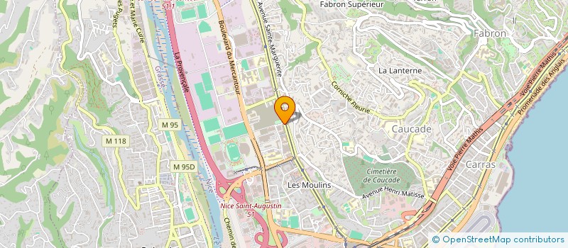 localisation de l'entreprise SCM INSTITUT NICOIS DE LA MAIN à NICE