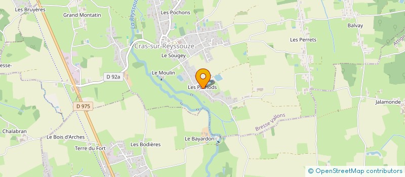 localisation de l'entreprise SCM INVEST  BRESSE VALLONS