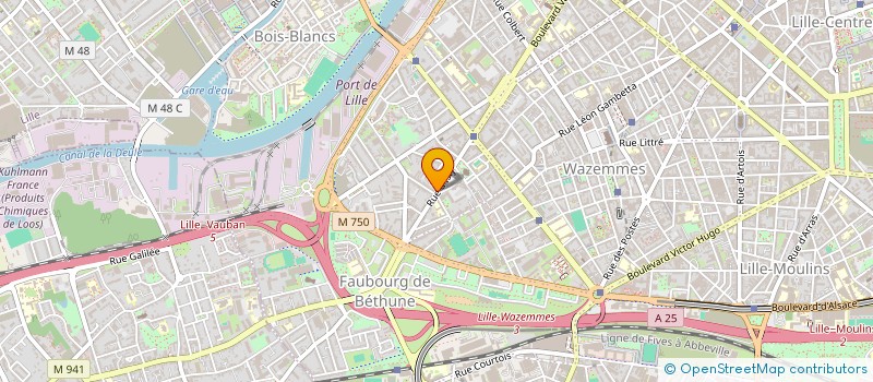 localisation de l'entreprise SCM ISLY KINE à LILLE