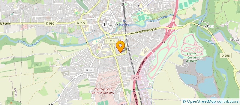 localisation de l'entreprise SCM ISSOIRIENNE DE CARDIOLOGIE  ISSOIRE