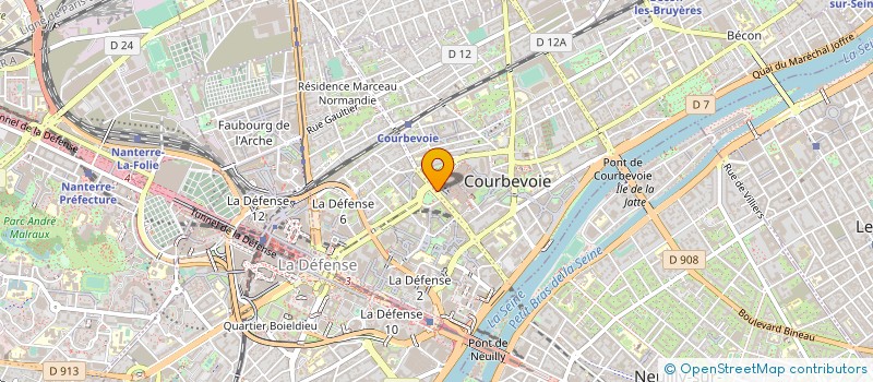 localisation de l'entreprise SCM J.B CHARRAS à COURBEVOIE
