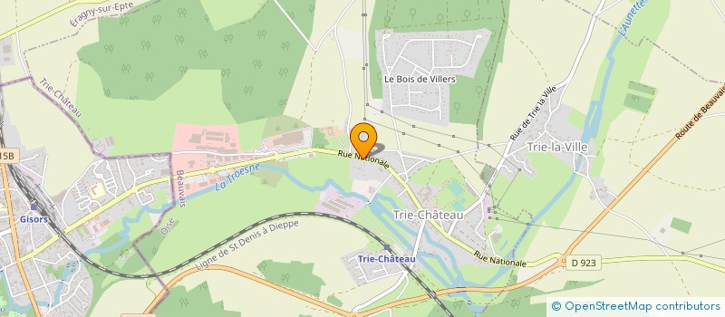 localisation de l'entreprise SCM J.D.S.  TRIE-CHATEAU