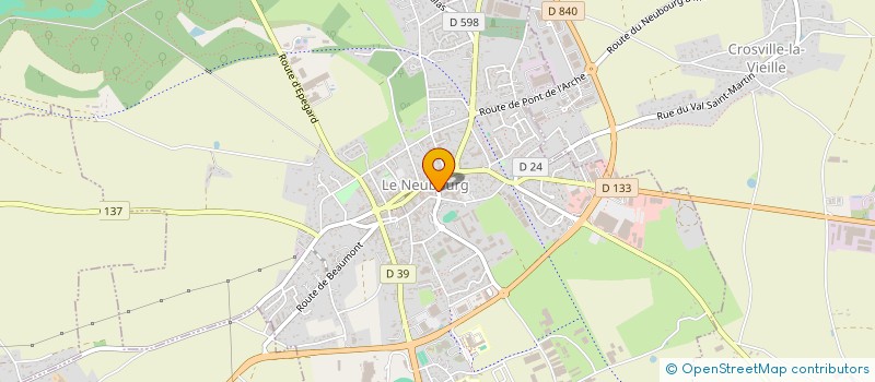 localisation de l'entreprise SCM JACOB BENHAMOU ET PIERRE CHEVALLIER  LE NEUBOURG