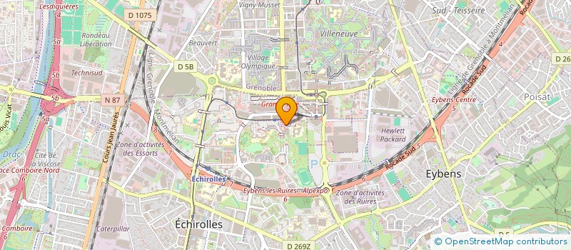 localisation de l'entreprise SCM JACOBINS RIVIERE BERNARD PERONNET  ECHIROLLES