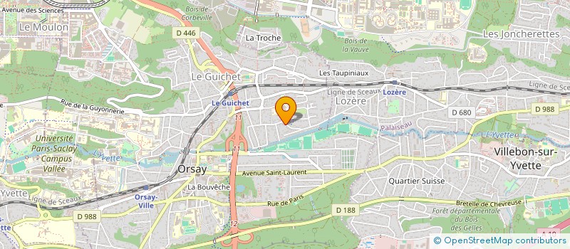 localisation de l'entreprise SCM JAG à ORSAY