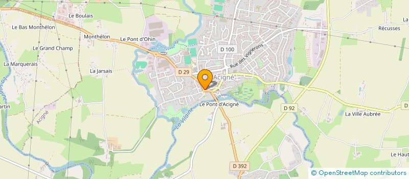 localisation de l'entreprise SCM JAN  ACIGNE