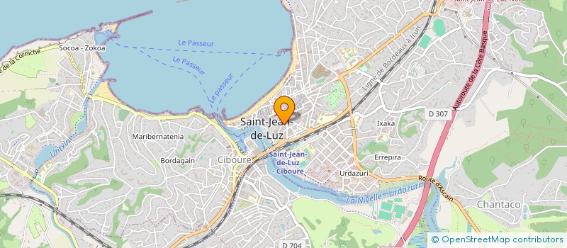 localisation de l'entreprise SCM JAUREGUIBERRY à SAINT-JEAN-DE-LUZ