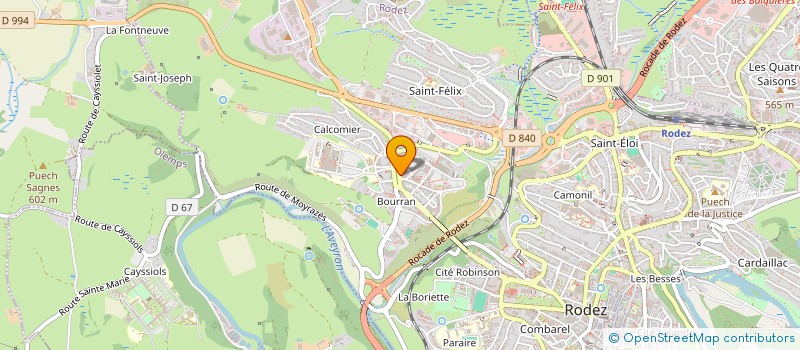 localisation de l'entreprise SCM JEAN-PAUL PANAYE - NATHALIE PIAULT  RODEZ