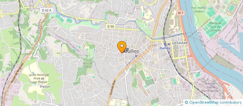 localisation de l'entreprise SCM JEANGY  OULLINS-PIERRE-BENITE