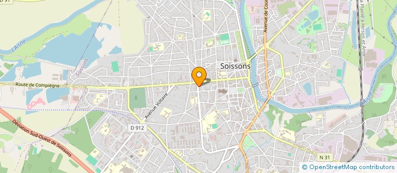 localisation de l'entreprise SCM JEANNE D'ARC à SOISSONS