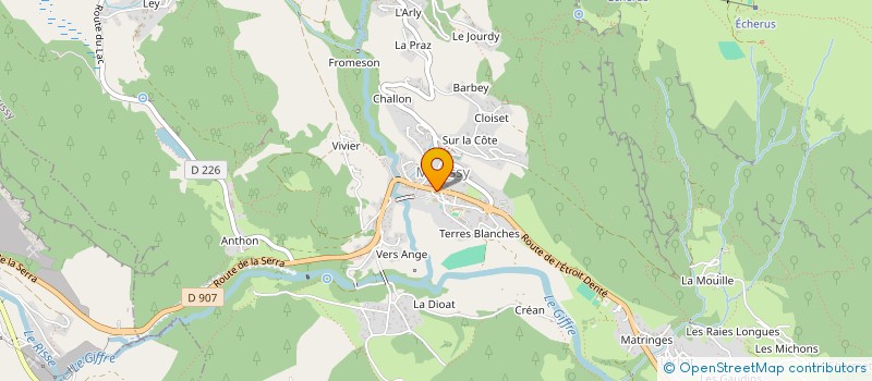 localisation de l'entreprise SCM JFCPL SANTE MIEUSSY  MIEUSSY