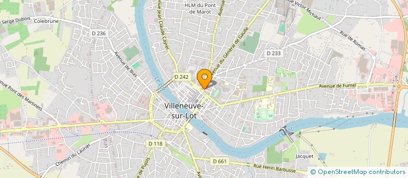 localisation de l'entreprise SCM JOFFROY MORISSET à VILLENEUVE-SUR-LOT