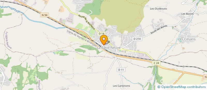 localisation de l'entreprise SCM JOLENE  LA BATIE-NEUVE