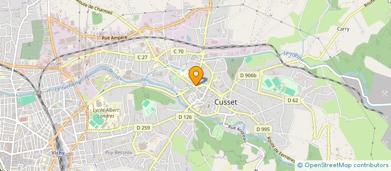 localisation de l'entreprise SCM JP SERRE ET D HUBERT à CUSSET