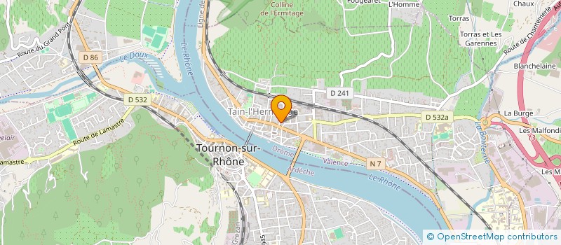 localisation de l'entreprise SCM JUGE CURTA  TAIN-L'HERMITAGE