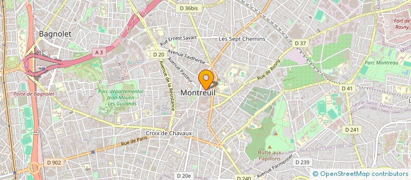 localisation de l'entreprise SCM JURISCOMPTA  MONTREUIL