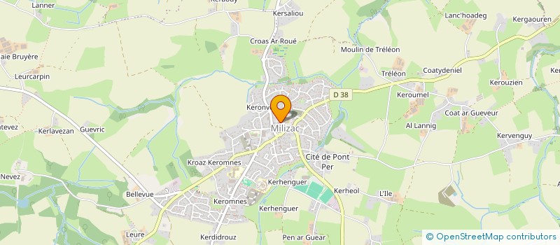 localisation de l'entreprise SCM K2000  MILIZAC-GUIPRONVEL