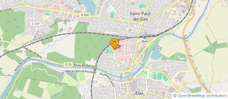 localisation de l'entreprise SCM K2S  DAX