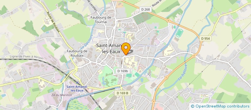 localisation de l'entreprise SCM KAESEMANS-SALOMON à SAINT-AMAND-LES-EAUX