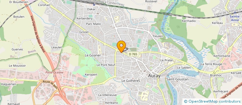 localisation de l'entreprise SCM KAILUA à AURAY