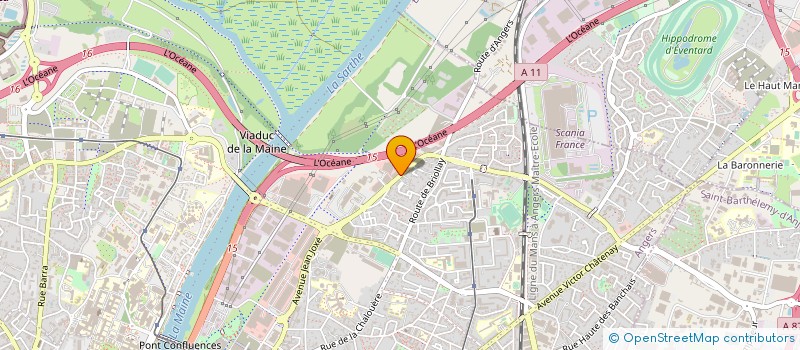 localisation de l'entreprise SCM KD2S à ANGERS