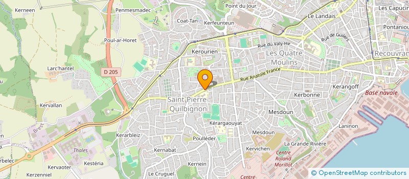 localisation de l'entreprise SCM KERZUDAL à BREST