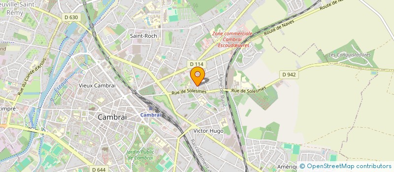 localisation de l'entreprise SCM KIN'ESCAUT à CAMBRAI