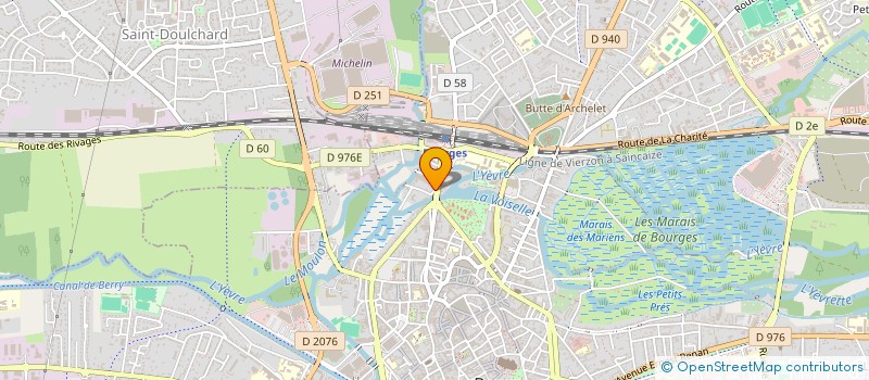 localisation de l'entreprise SCM KINE 2004  BOURGES