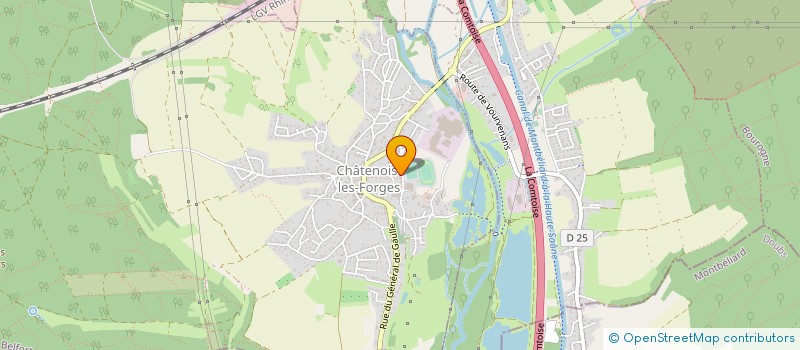 localisation de l'entreprise SCM KINE 90 25 MANTION & BURGER à CHATENOIS-LES-FORGES