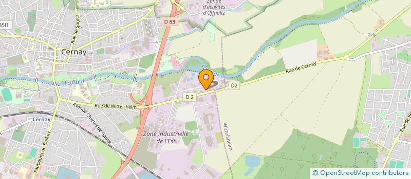 localisation de l'entreprise SCM KINE BALNEO CERNAY  CERNAY