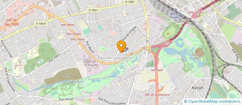 localisation de l'entreprise SCM KINE BALNEO ELEU  ELEU-DIT-LEAUWETTE