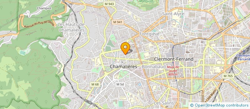localisation de l'entreprise SCM KINE BEAULIEU SPORT à CHAMALIERES
