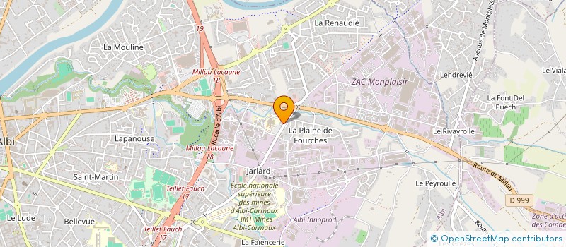 localisation de l'entreprise SCM KINE CAUSSELS à ALBI