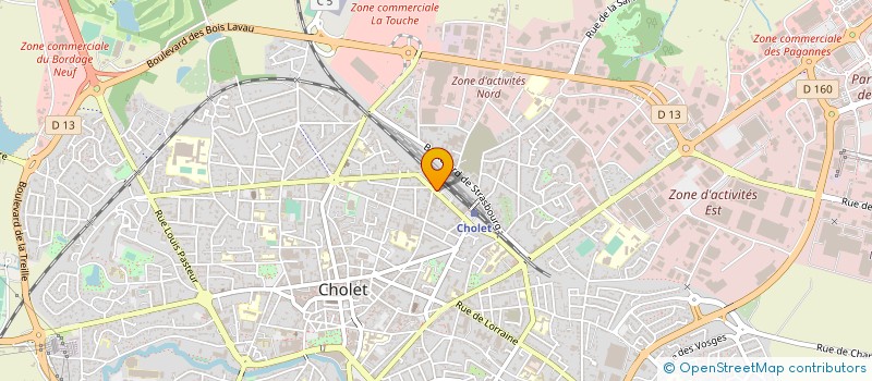 localisation de l'entreprise SCM KINE DE LAGARE à CHOLET