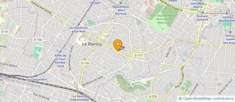 localisation de l'entreprise SCM KINE DES COTEAUX à LE RAINCY