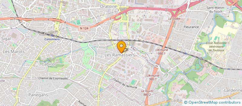 localisation de l'entreprise SCM KINE DES RAMASSIERS à COLOMIERS