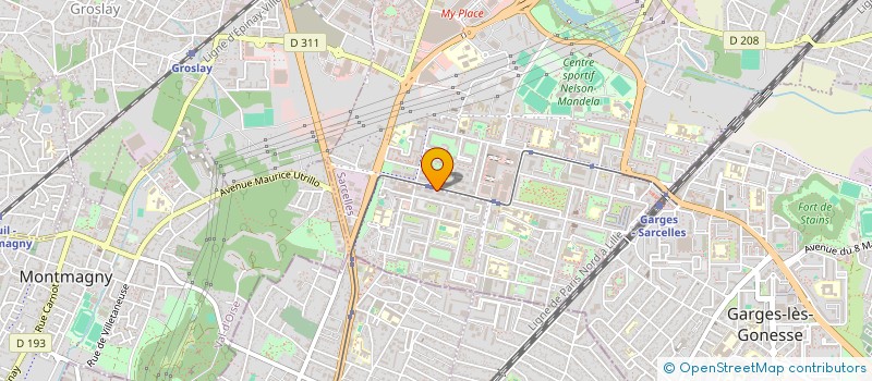 localisation de l'entreprise SCM KINE DU 8 MAI  SARCELLES