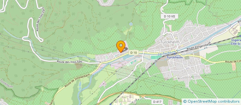 localisation de l'entreprise SCM KINE DURRENBACH-JAEGLE  TURCKHEIM