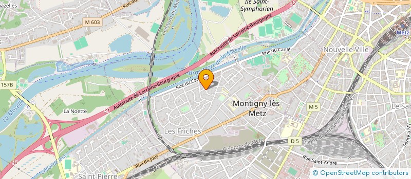 localisation de l'entreprise SCM KINE FRICHES à MONTIGNY-LES-METZ