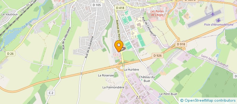 localisation de l'entreprise SCM KINE GARENNE à L'AIGLE