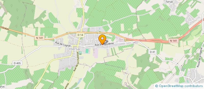 localisation de l'entreprise SCM KINE HIERSAC  HIERSAC